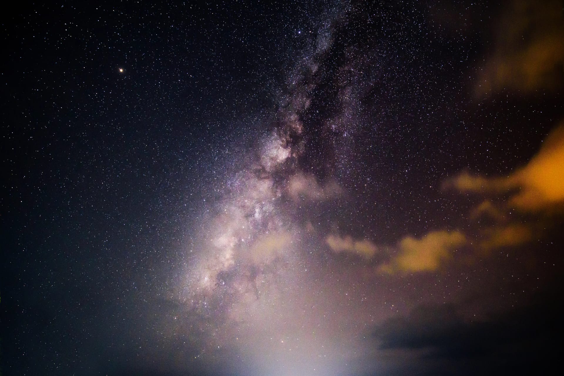 The Milky Way across a dark night sky.